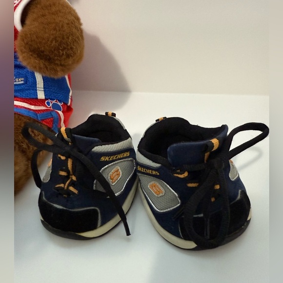 Build-A-Bear Stuffed Animal wearing matching NBA Jersey, Shorts and Sketchers - Picture 13 of 16